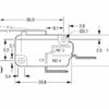 Leva Microswitch disegno tecnico