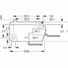 Disegno tecnico pulsante microswitch