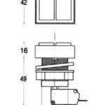 Scheda tecnica pulsante doppio quadrato