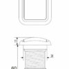 Pulsante a LED quadrato bimateriale 105 - immagine 2